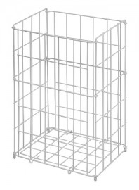 Drátěný koš Sanela 350 x 290 x 150 mm, bílý   SLZN 40